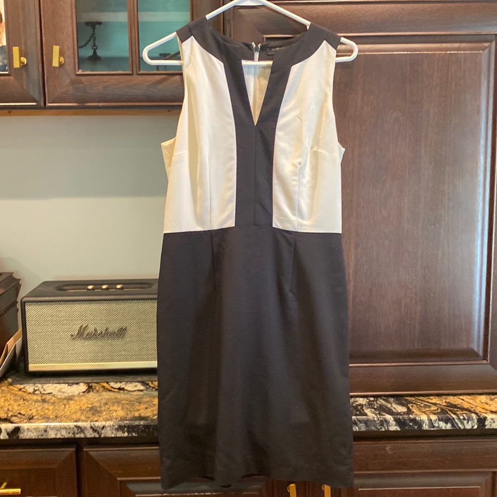 Black & white business casual dress